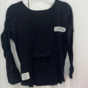 Black Long Sleeve Shirt by Nununu